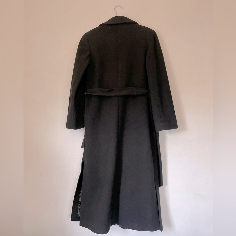 Regency Cashmere Black Trench Coat - Picture 4 of 9